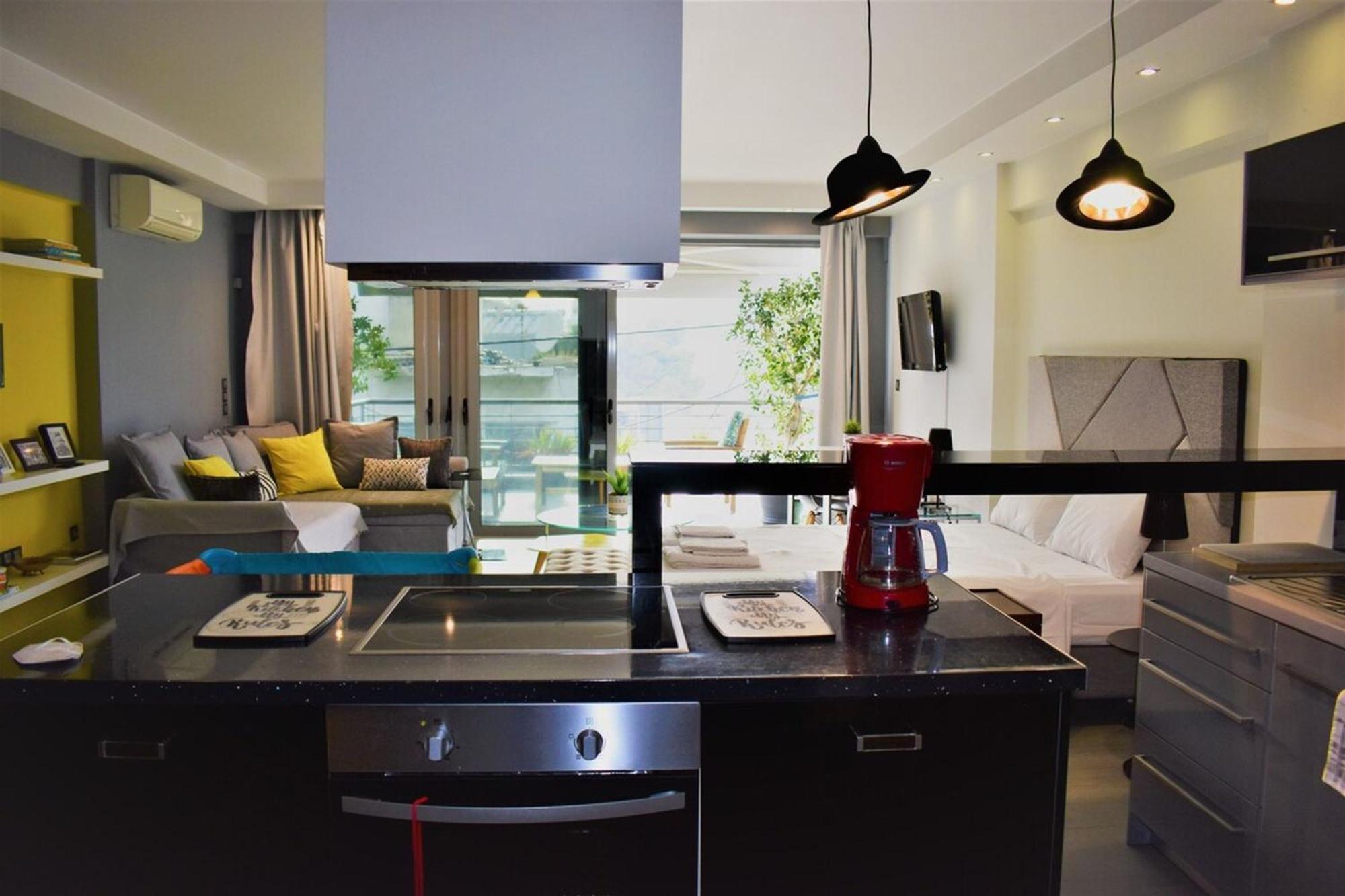 Stylish Boutique Loft With Private Balcony Appartement Athene Buitenkant foto