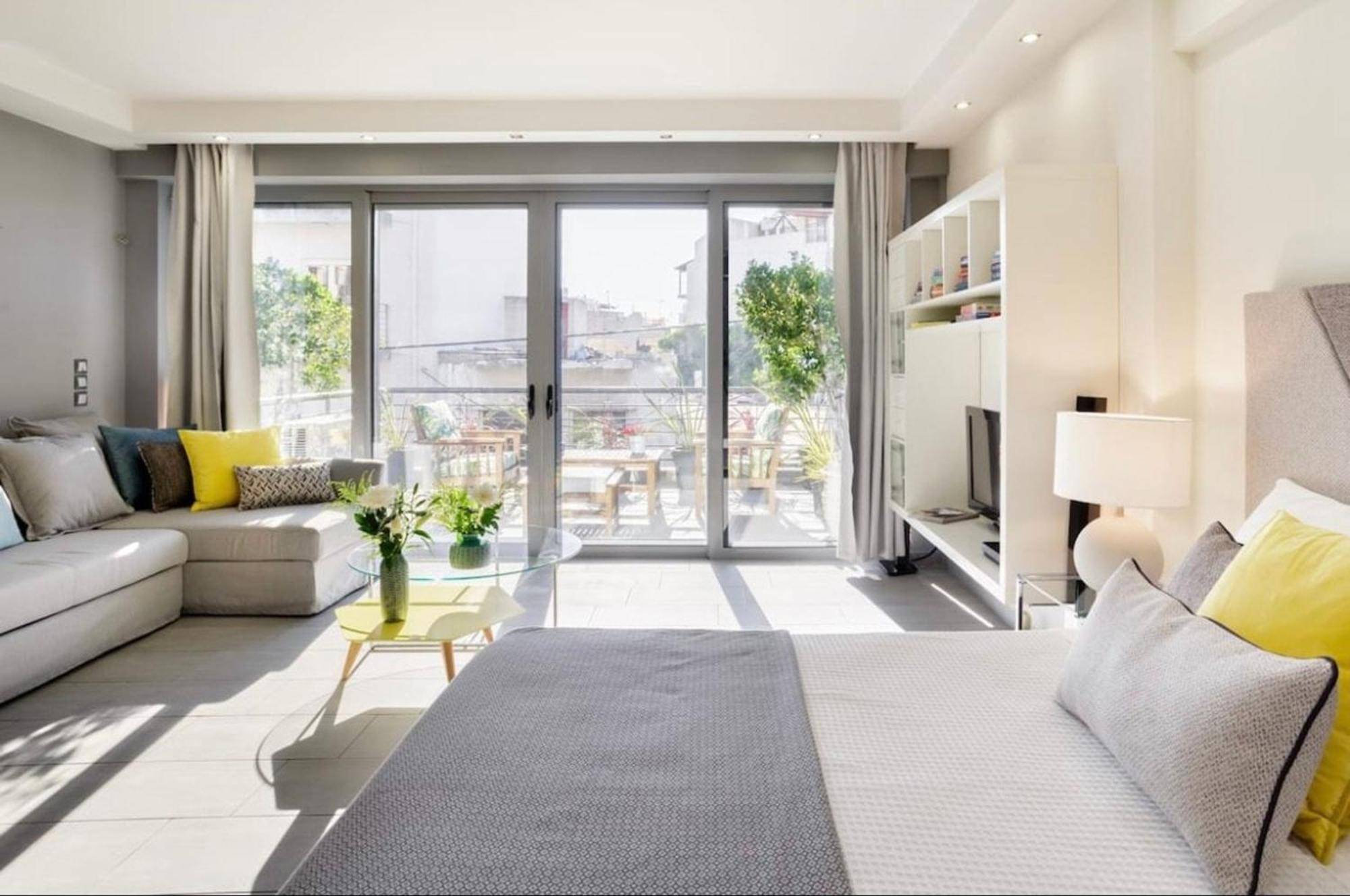 Stylish Boutique Loft With Private Balcony Appartement Athene Buitenkant foto