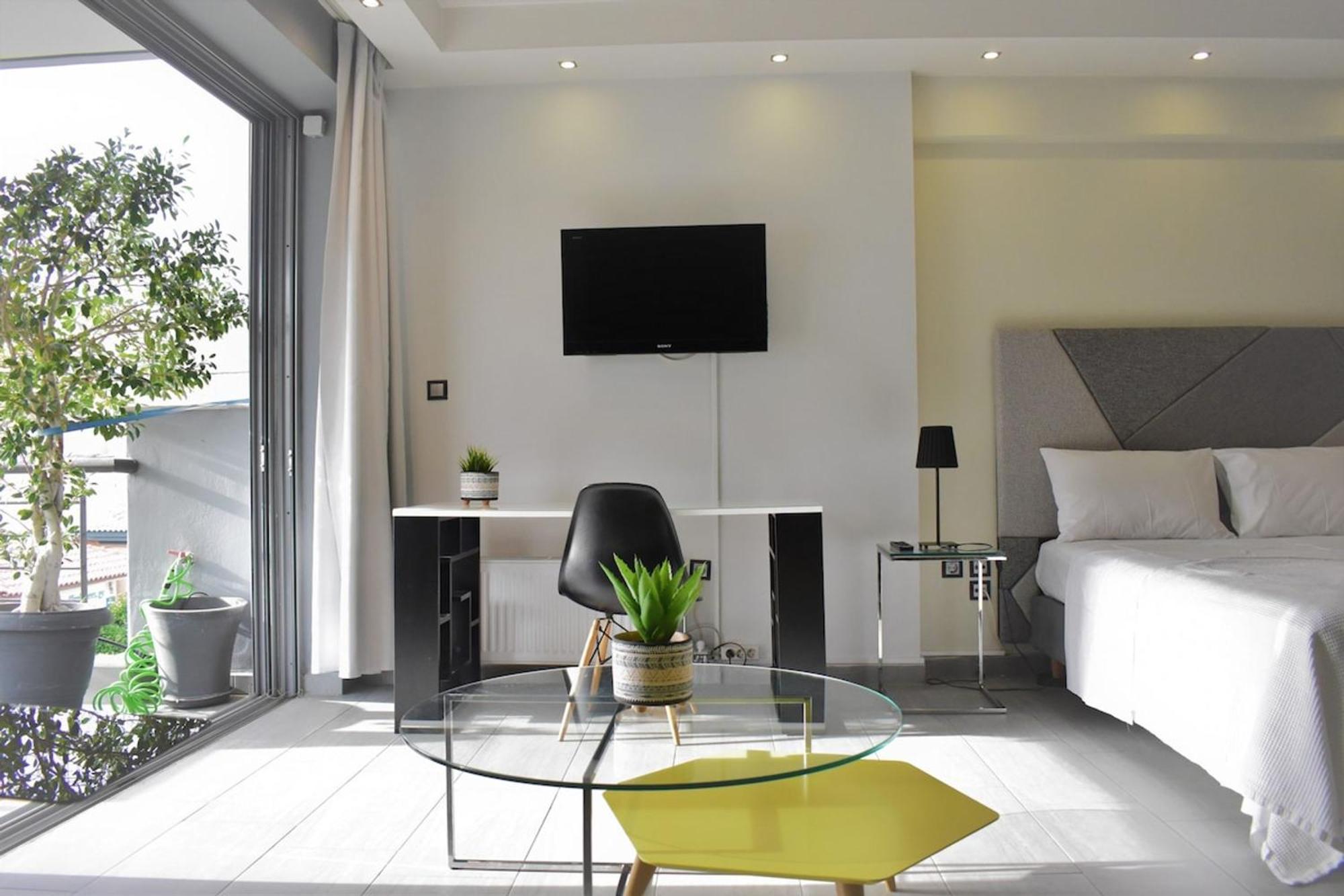 Stylish Boutique Loft With Private Balcony Appartement Athene Buitenkant foto